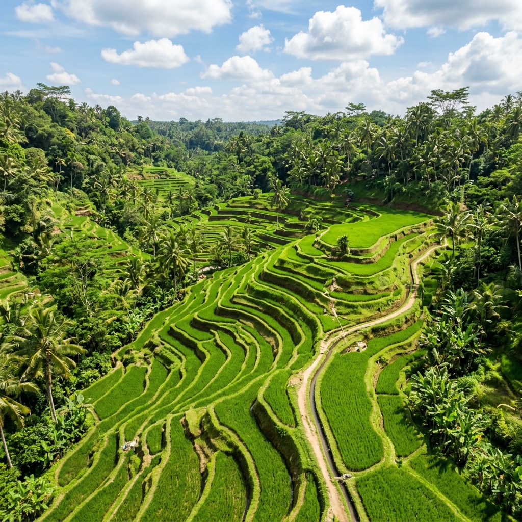 Bali Rice Terrace View representing where the dream began